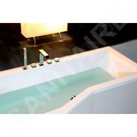 Polysan Baignoires - Baignoire asymétrique VERSYS L, 1700 x 840 x 470 mm, gauche, blanc 70111