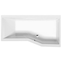 Polysan Baignoires - Baignoire asymétrique VERSYS L, 1700 x 840 x 470 mm, droit, blanc 70611