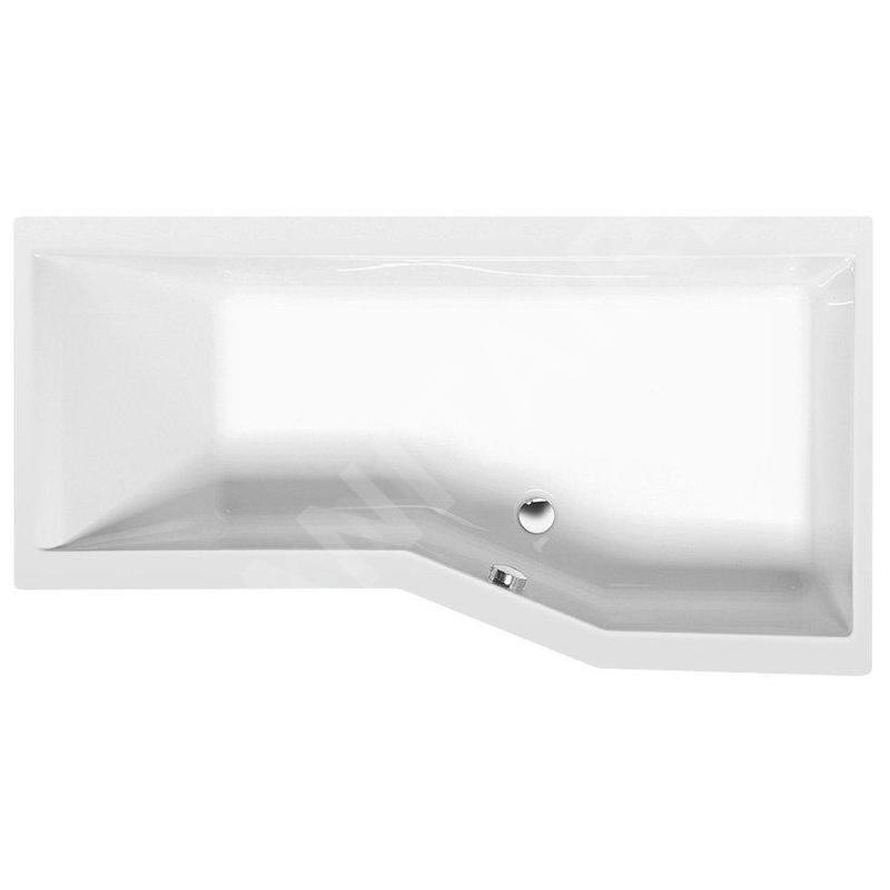 Polysan Baignoires - Baignoire asymétrique VERSYS L, 1700 x 840 x 470 mm, droit, blanc 70611 Polysan Baignoires - Baignoire asymétrique VERSYS L, 1700 x 840 x 470 mm, droit, blanc 70611