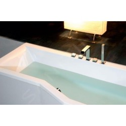 Polysan Baignoires - Baignoire asymétrique VERSYS L, 1700 x 840 x 470 mm, droit, blanc 70611