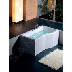 Polysan Baignoires - Baignoire asymétrique VERSYS L, 1700 x 840 x 470 mm, droit, blanc 70611