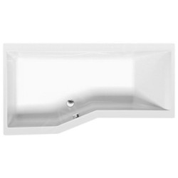 Polysan Baignoires - Baignoire asymétrique VERSYS L, 1600 x 840 x 470 mm, gauche, blanc 14611