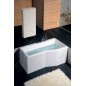 Polysan Baignoires - Baignoire asymétrique VERSYS L, 1600 x 840 x 470 mm, gauche, blanc 14611 Polysan Baignoires - Baignoire asymétrique VERSYS L, 1600 x 840 x 470 mm, gauche, blanc 14611