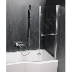 Polysan Baignoires - Baignoire asymétrique VERSYS L, 1600 x 840 x 470 mm, gauche, blanc 14611
