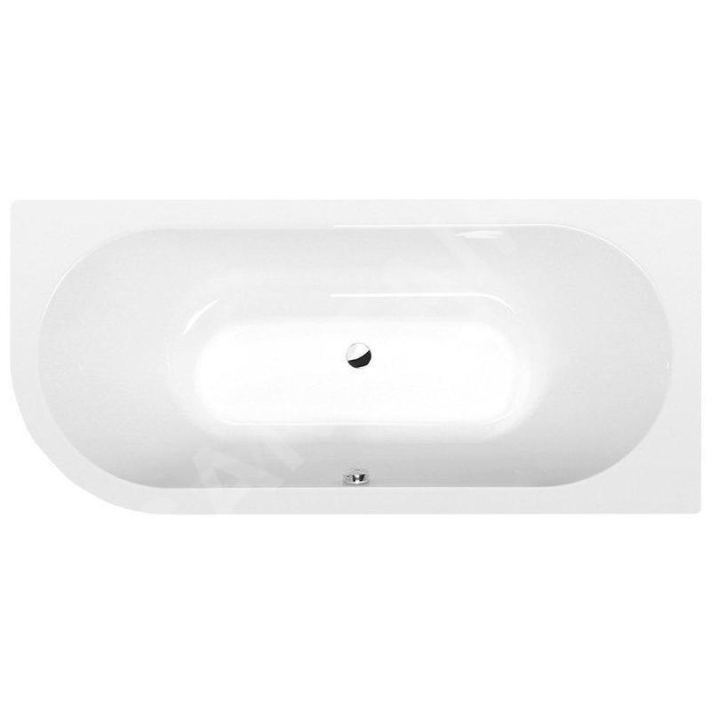 Polysan Baignoires - Baignoire asymétrique VIVA R 185, 1850 x 800 x 470 mm, droite, blanc 72129 Polysan Baignoires - Baignoire asymétrique VIVA R 185, 1850 x 800 x 470 mm, droite, blanc 72129