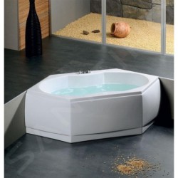 Polysan Baignoires - Baignoire asymétrique TOKATA, 190 x 90 x 44 cm, blanc 17111