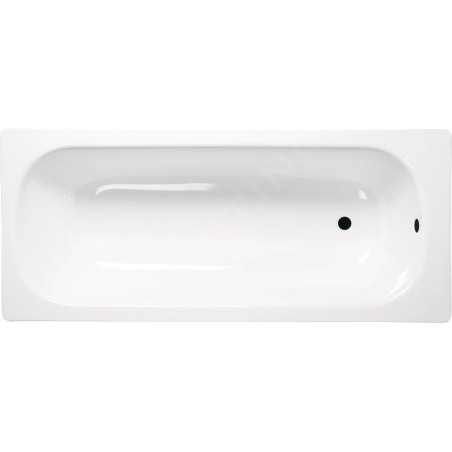 Aqualine Baignoires - Baignoire rectangulaire en émail 140x70x39 cm, blanc V140x70