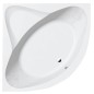 Aqualine Baignoires - Baignoire d'angle DYJE, 1500x1500x420 mm, blanc A1550