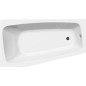 Aqualine Baignoires - Baignoire asymétrique Berounka, 1600x900x420 mm, gauche, blanc A1690 Aqualine Baignoires - Baignoire asymétrique Berounka, 1600x900x420 mm, gauche, blanc A1690
