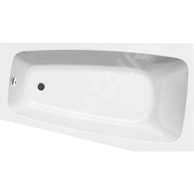 Aqualine Baignoires - Baignoire asymétrique Berounka, 1600x900x420 mm, droite, blanc A1691