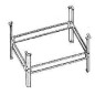 Aqualine Accessoires - Structure de soutien pour un bain de siège PIED 105 Aqualine Accessoires - Structure de soutien pour un bain de siège PIED 105