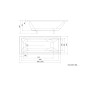 Aqualine Baignoires - Baignoire rectangulaire DOUBRAVA, 1600x700x420 mm, blanc A1670 Aqualine Baignoires - Baignoire rectangulaire DOUBRAVA, 1600x700x420 mm, blanc A1670