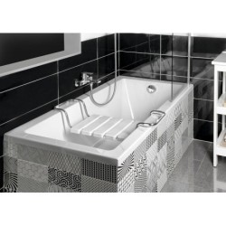 Aqualine Baignoires - Baignoire rectangulaire DOUBRAVA, 1600x700x420 mm, blanc A1670