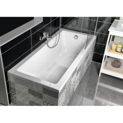 Aqualine Baignoires - Baignoire rectangulaire DOUBRAVA, 1600x700x420 mm, blanc A1670