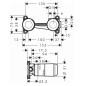Hansgrohe Corps d’encastrement - Corps d’encastrement pour mitigeur de lavabo encastré 13622180