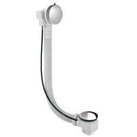 Sapho Senator - Garniture de vidage pour baignoire avec bowden, longueur 550 mm, bonde 72 mm, inox VR115528