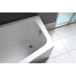 Sapho Senator - Garniture de vidage pour baignoire avec bowden, longueur 550 mm, bonde 72 mm, inox VR115528