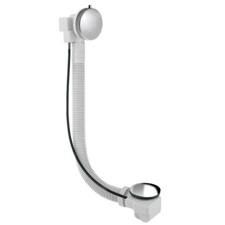 Sapho Senator - Garniture de vidage pour baignoire avec bowden, longueur 900 mm, bonde72 mm, inox VR119028