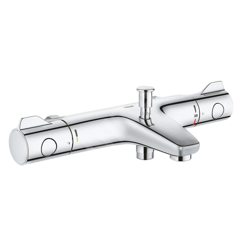 Grohe Grohtherm 800 - Mitigeur thermostatique de baignoire, chrome 34756000