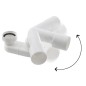 Sapho Siphons - Siphon 1 1/2x40/50 mm, hauteur 52 mm, blanc 71693