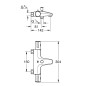 Grohe Grohtherm 800 - Mitigeur thermostatique de baignoire, chrome 34756000