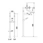 Sapho Reitano Rubinetteria Antea - Raccordement pour installation de mitigeur au sol, 2 pièces, chrome 9841 Sapho Reitano Rubinetteria Antea - Raccordement pour installation de mitigeur au sol, 2 pièces, chrome 9841