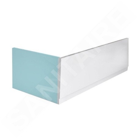 Polysan Couvert - Panneau frontal droit 120 R, 1200 x 520 mm, blanc 78721