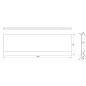 Polysan Couvert - Panneau frontal 170, 1700 x 520 mm, blanc 72848