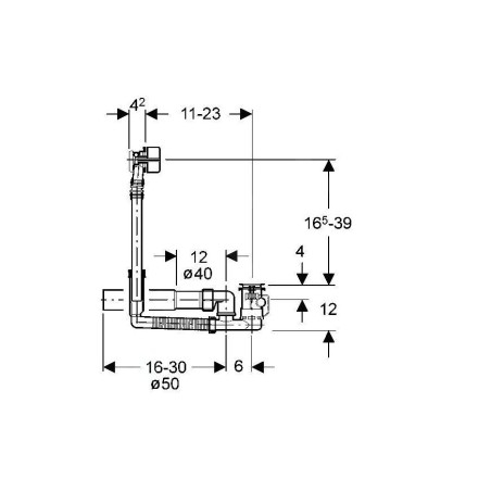 Hansa Fill - Garniture de vidage et remplissage Hansafill 05160100