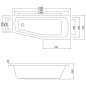 Aqualine Céramique - Baignoire Opava 1600x700x440 mm, droite, blanche A1671 Aqualine Céramique - Baignoire Opava 1600x700x440 mm, droite, blanche A1671