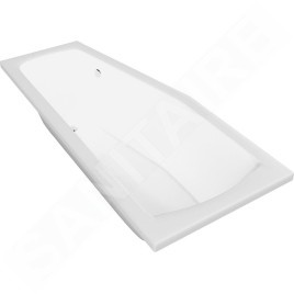 Aqualine Céramique - Baignoire Opava 1600x700x440 mm, gauche, blanc C1670