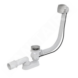 Alcadrain Garnitures de vidage - Kit vidange et trop-plein pour baignoire, longueur 800 mm, chromé A51CR-80