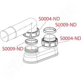 Alcadrain Siphons - Obturateur d'odeurs pour siphons de bain DN40 A53-DN40