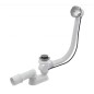 Alcadrain Garnitures de vidage - Garniture de vidange et de trop-plein pour baignoire, longueur 570 mm, chrome A55K Alcadrain Garnitures de vidage - Garniture de vidange et de trop-plein pour baignoire, longueur 570 mm, chrome A55K