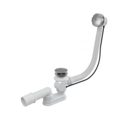 Alcadrain Garnitures de vidage - Kit vidange et trop-plein pour baignoire, longueur 800 mm, chromé A55KM-80