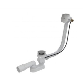 Alcadrain Garnitures de vidage - Kit vidange et trop-plein de baignoire avec remplissage, longueur 800 mm, chromé A564CRM1-80