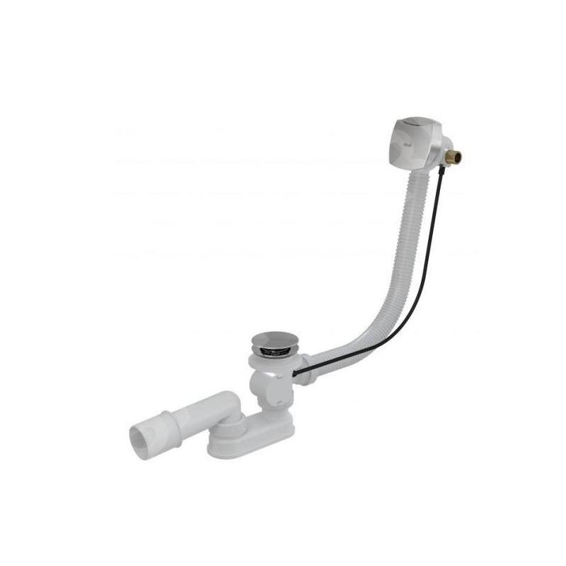 Alcadrain Garnitures de vidage - Kit vidange et trop-plein de baignoire avec remplissage, longueur 1000 mm, métal A564KM1-100 Alcadrain Garnitures de vidage - Kit vidange et trop-plein de baignoire avec remplissage, longueur 1000 mm, métal A564KM1-100
