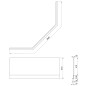 Polysan Accessoires - Panneau frontal Floss, longueur 1450 mm, blanc 98813