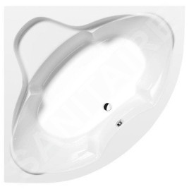 Polysan Baignoires - Baignoire d´angle SIMONA, 1400 x 1400 x 440 mm, blanc 96111