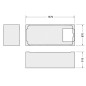 Duravit Accessoires - Support pour baignoire D-Code, 1600x700 mm 790470000000000