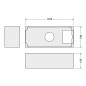 Duravit Accessoires - Support pour baignoire D-Code, 1700x750 mm 790473000000000