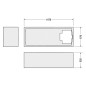 Duravit Accessoires - Support pour baignoire D-Code, 1700x700 mm 790472000000000