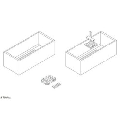 Duravit Accessoires - Support pour baignoire D-Code, 1700x700 mm 790472000000000