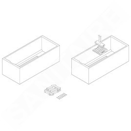 Duravit DuraStyle - Support pour baignoire DuraStyle, 1400x800 mm 791430000000000