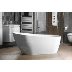 Aqualine Baignoires - Baignoire autoportante Tisa, 1700x800 mm, blanc E1780
