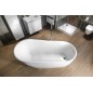Aqualine Baignoires - Baignoire autoportante Tisa, 1700x800 mm, blanc E1780 Aqualine Baignoires - Baignoire autoportante Tisa, 1700x800 mm, blanc E1780