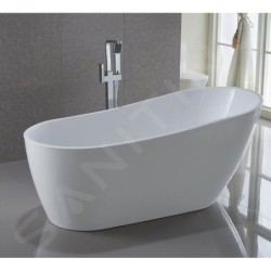 Aqualine Baignoires - Baignoire autoportante Tisa, 1700x800 mm, blanc E1780