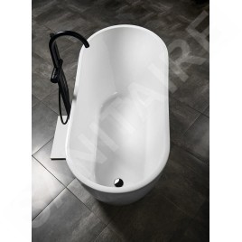 Aqualine Baignoires - Baignoire autoportante Tisa, 1700x750 mm, blanc E1575