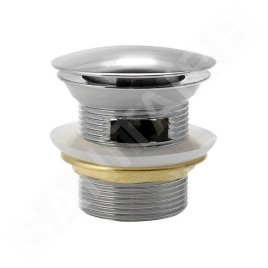 Aqualine Accessoires - Sortie de bain à fermeture ronde, Click Clack, chrome TF5005