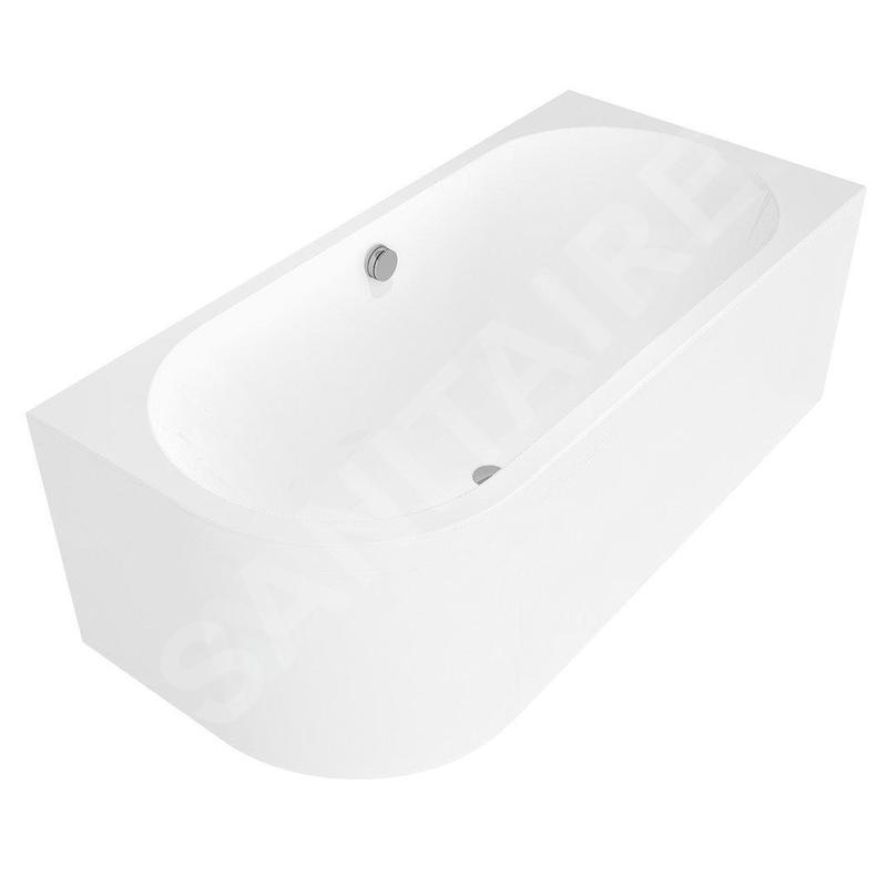Polysan Monolith - Baignoire asymétrique Astra R 1600x750x600 mm, droite, blanc 34611M Polysan Monolith - Baignoire asymétrique Astra R 1600x750x600 mm, droite, blanc 34611M